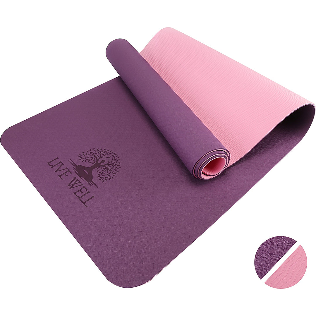 Dual Color Regular Tpe Yoga Mat - 181570.6 Fense